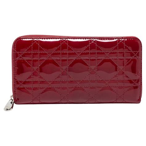 red wallet dior|lady Dior mini wallet.